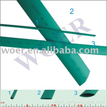 Halogen Free Flame-retardant Thin Wall heat Shrinkable Tube: Green